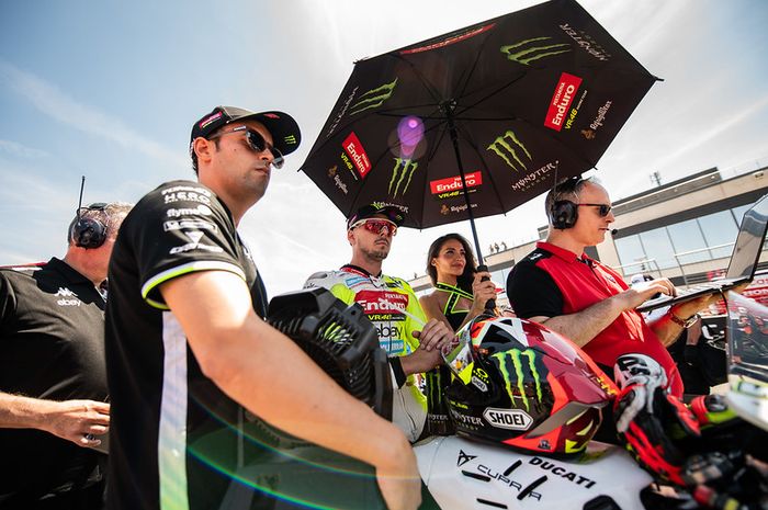Pembalap Pertamina Enduro VR46, Fabio Di Giannantonio, jelang balapan MotoGP Aragon 2025