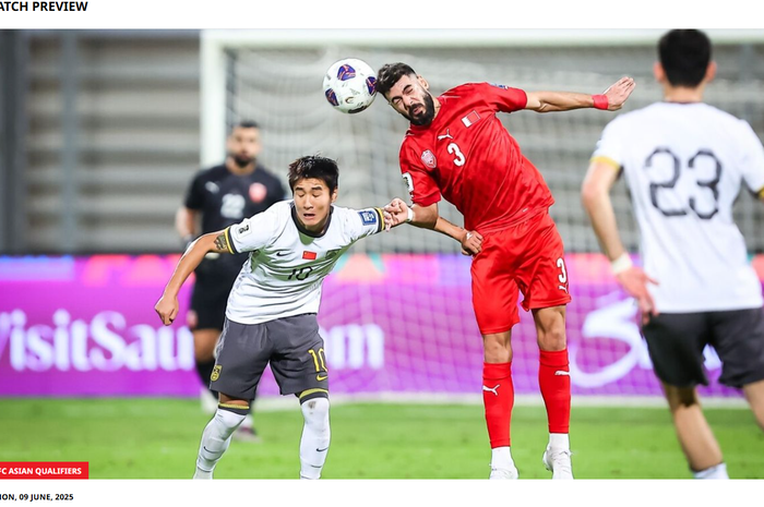 Pertandingan China lawan Bahrain