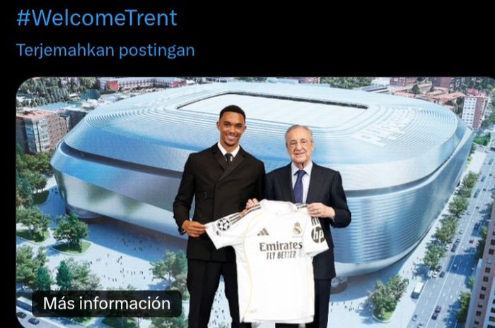 Trent Alexander-Arnold resmi bergabung dnegan Real Madrid.