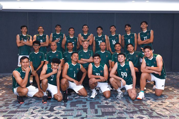 Timnas voli putra Indonesia untuk AVC Nations Cup 2025.