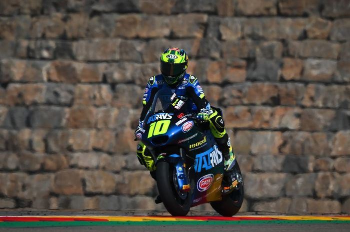 Salah satu rival Mario Aji, Diogo Moreira mode kalem saat membahas peluangnya juarai Moto2 2025.