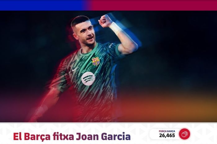 Barcelona resmi merekrut kiper Joan Garcia dari Espanyol pada bursa transfer musim panas 2025.