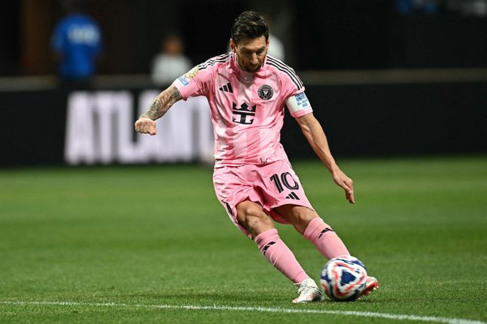 Lionel Messi mencetak gol spektakuler via tendangan bebas ke gawang FC Porto dalam lanjutan Grup A Piala Dunia Klub 2025, Jumat (20/6/2025) dini hari WIB.