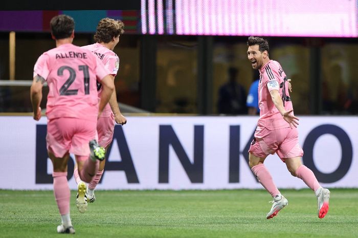 Lionel Messi mencetak gol spektakuler ke gawang FC Porto dalam lanjutan Grup A Piala Dunia Klub 2025, Jumat (20/6/2025) dini hari WIB.