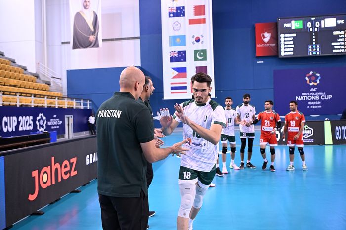 Middle blocker timnas voli putra Pakistan, Musawer Khan,  percaya diri bisa kalahkan Indonesia di perempat final AVC Nations Cup 2025.