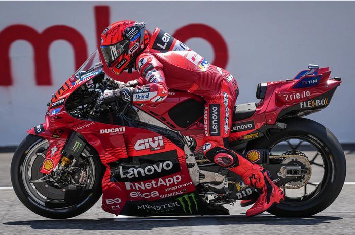 Pembalap Ducati, Marc Marquez berhasil meraih pole position