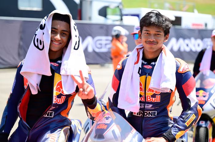 Pembalap Indonesia, Veda Ega Pratama berbicara soal hasil kualifikasi Red Bull Rookies Cup 2025 seri Mugello.