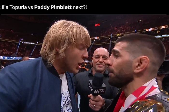 Petarung MMA, Paddy Pimblett, menantang langsung Ilia Topuria yang baru saja mengalahkan Charles Oliveira dalam perebutan sabuk kelas ringan di UFC 317.