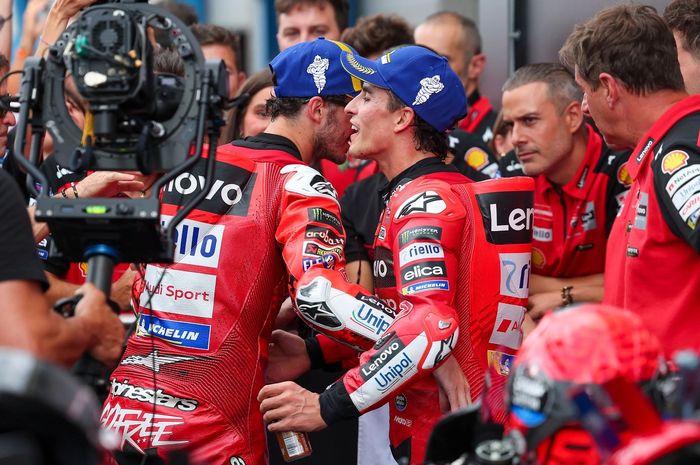 Marc Marquez dan Francesco Bagnaia menuju MotoGP Jerman 2025 dengan mentalitas yang kontras.