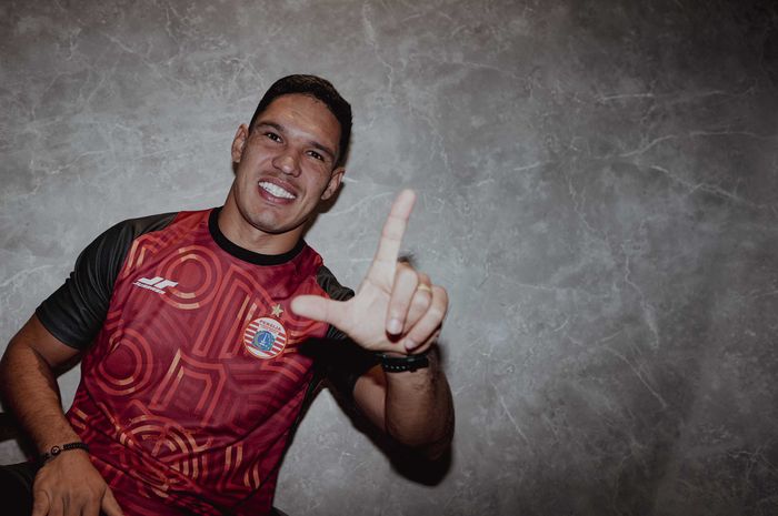 Pemain baru Persija Jakarta, Van Basty Sousa. Kurang empat lagi untuk memenuhi kuota. 