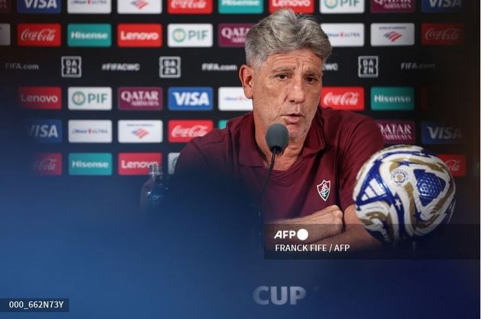 Pelatih Fluminense Renato Gaucho saat konferensi pers di ajang Piala Dunia Klub 2025.