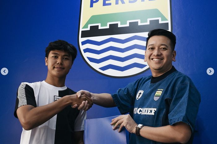 Pemain muda Nazriel Alfaro Syahdan resmi promosi ke tim utama Persib Bandung.
