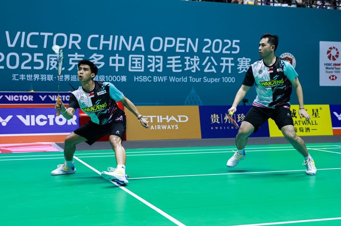 Ganda putra Indonesia Sabar Karyaman Gutama/Moh Reza Pahlevi Isfahani, melaju ke semifinal Macau Open 2025