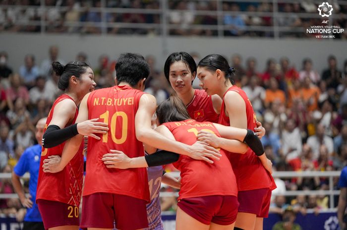 Timnas voli putri Vietnam saat berlaga di final AVC Nations Cup 2025
