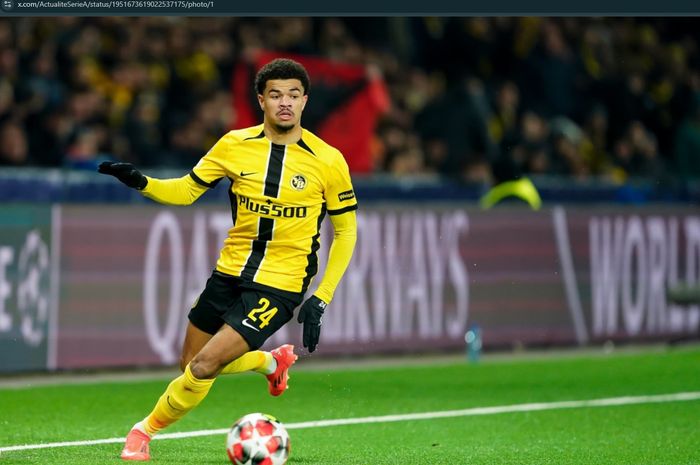 Bek Young Boys, Zachary Athekame, diyakini akan segera berseragam AC Milan pada musim panas 2025.