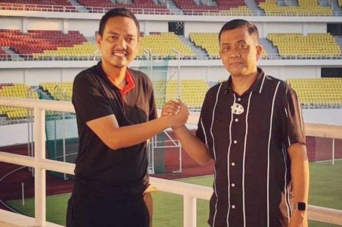 Yoyok Sukawi dan Junianto saat masih berada di PSIS Semarang, masing-masing CEO dan Komisaris klub.