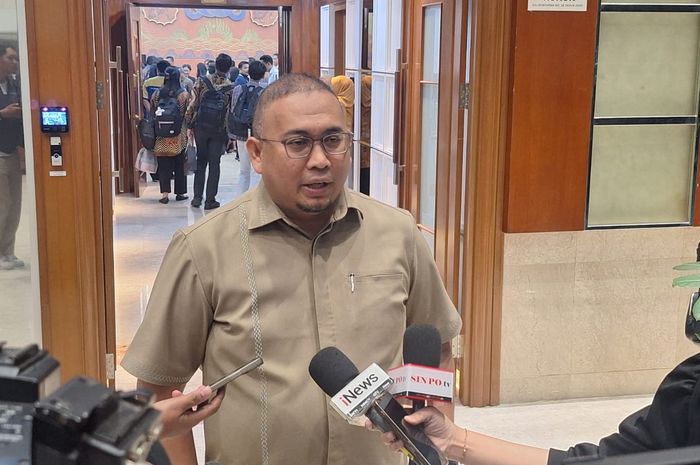 Penasihat Semen Padang, Andre Rosiade, di Gedung DPR RI, Senayan, Jakarta Pusat, Kamis (21/8/2025)