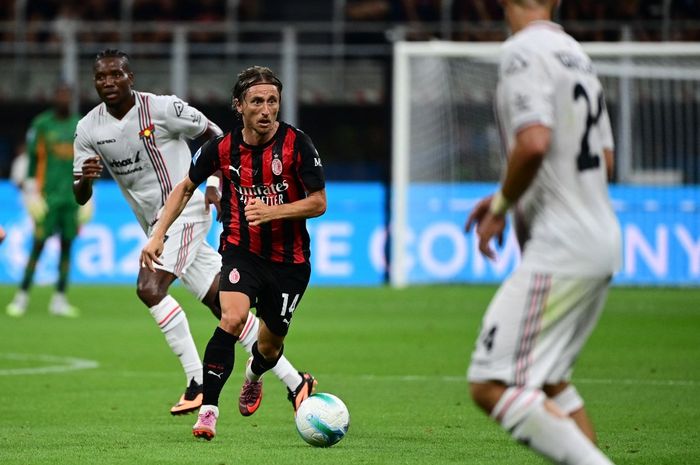Luka Modric tampil tanpa cela dalam aksi perdananya sebagai starter AC Milan, Sabtu (23/8/2025) di San Siro.