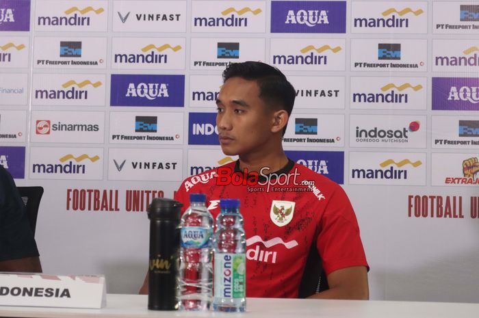 Bek Timnas Indonesia, Rizky Ridho, blunder berakibat fatal di timnas Indonesia.