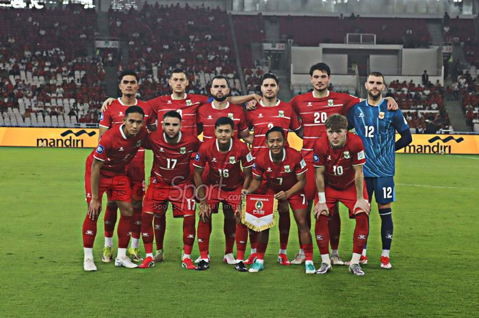 Skuad Timnas Indonesia dalam pertandingan melawan Timnas Saint Kitts and Nevis di FIFA Series 2026.