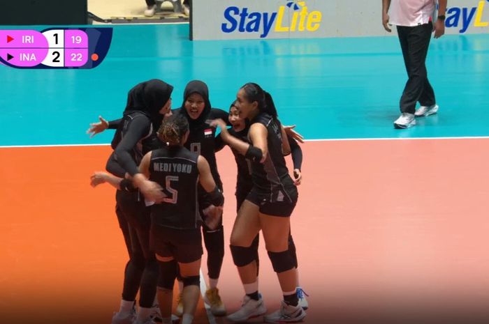 Timnas voli putri Indonesia menang atas Iran pada laga pembuka AVC Cup 2026 di Filipina, Sabtu (6/6/2026).