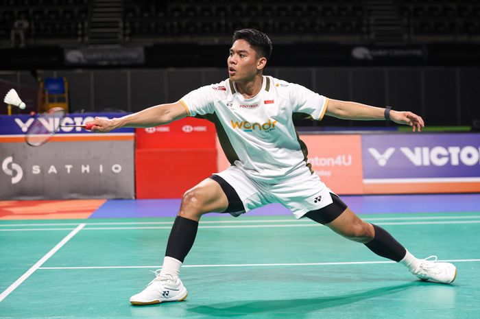Mohamed Zaki Obaidullah saat bertanding di semifinal Australia Terbuka 2026 di Quay Centre, Sydney, Australia, Sabtu (13/6/2026).