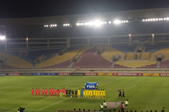 Timnas U-17 Indonesia VS Timnas U-17 Malaysia di Stadion Manahan Surakarta, Sabtu (4/7/2026).