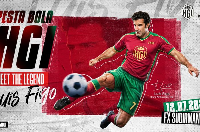 Legenda Portugal Luis Figo Meriahkan Pesta Bola HGI 2026 - Juara.net