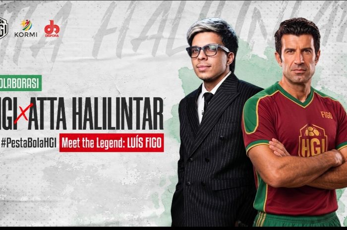 Kolaborasi Atta Halilintar dan HGI Hadirkan Luis Figo di Pesta Bola 2026 - Juara.net