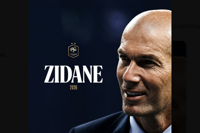Zinedine Zidane resmi mengemban tugasnya sebagai pelatih timnas Prancis, Selasa (28/7/2026).