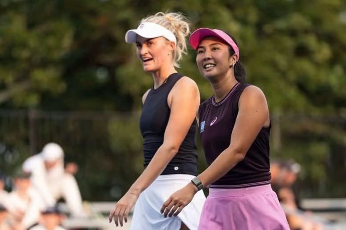 Pasangan Aldila Sutjiadi/Erin Routliffe memastikan diri tampil pada babak perempat final Cincinnati Open 2026.