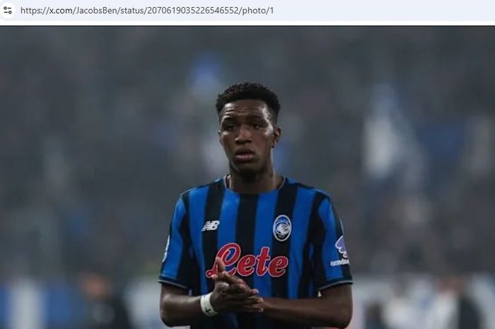 bek muda Atalanta, Honest Ahanor, selangkah lagi bergabung Chelsea.