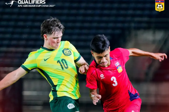 Australia U-20 melawan Laos U-20 di Kualifkasi Piala Asia U-20 2026, Senin (31/8/2026).