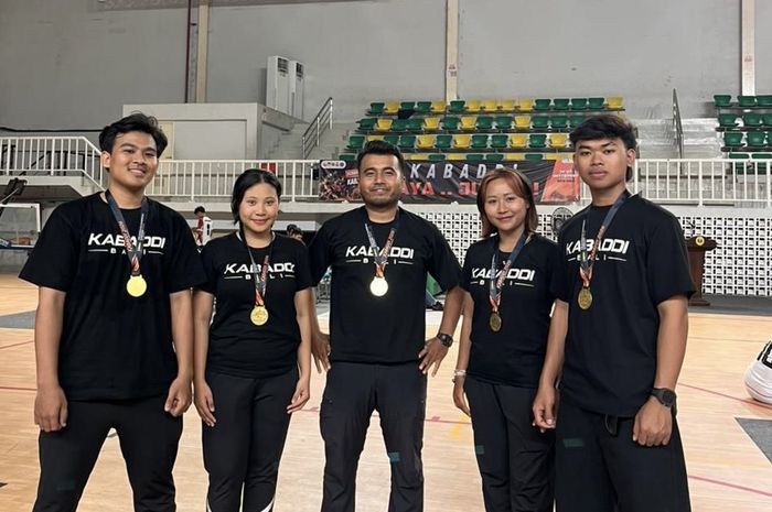 Tim Kabaddi Bali mengemas empat medali emas dalam Kejurnas Kabaddi 2026.