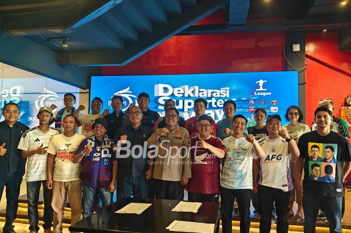 18 pewakilan klub Suporter Super League 2026/2027 sepakat melakukan deklarasi damai di Bali