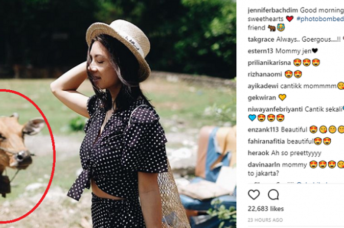 Unggahan Jennifer Bachdim di akun instagram