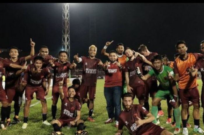 Squad PSM pada saat laga melawan Persija, Selas (15/08/2017).