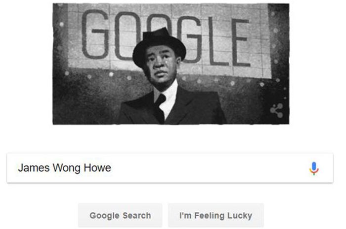 Memperingati ulang tahun James Wong Howe, Google memasang sosok sinematografer ini di laman Google Doodle edisi Senin, (28/8/2017).