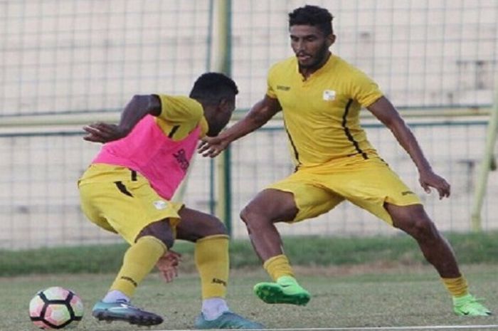 Willian Lira pada sesi latihan sore bersama Barito Putera