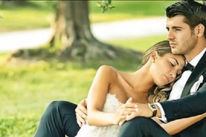 Foto pernikahan Alice Campello dan Alvaro Morata