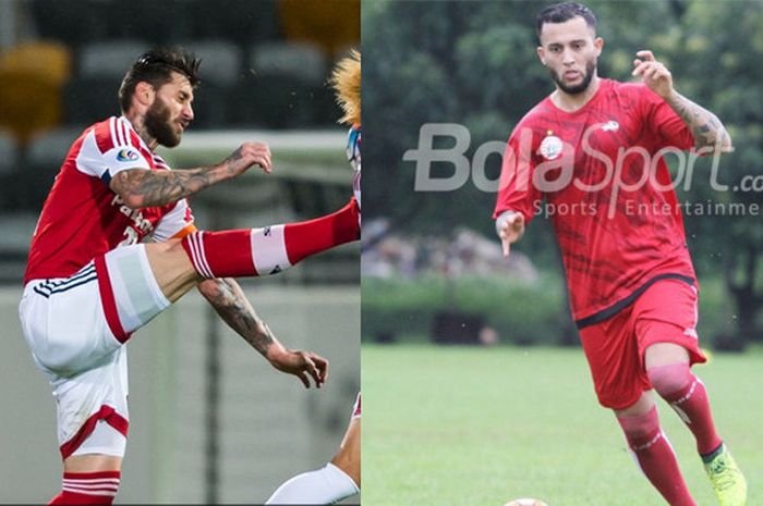 Calon rekrutan Persib Bandung, Bojan Malisic dan calon pemain anyar Persija Jakarta, Jaimerson da Silva Xavier.