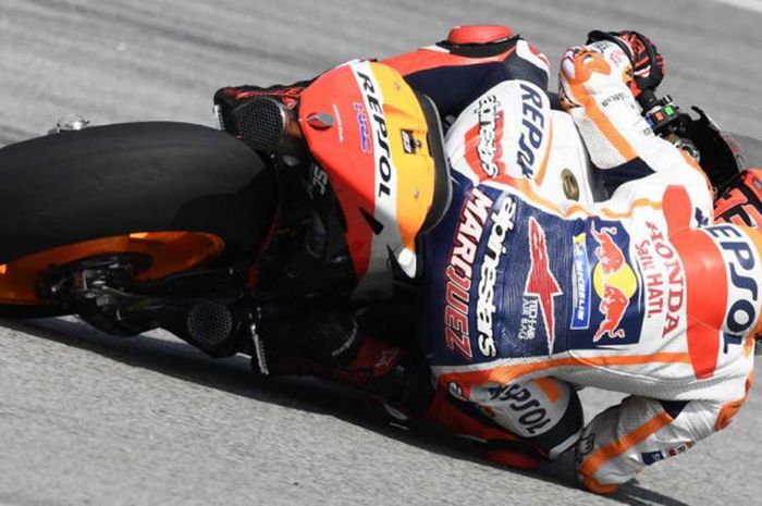 Marc Marquez, bukan mengincar mencatat waktu tercepat tapi memburu simulasi lomba terbaik.