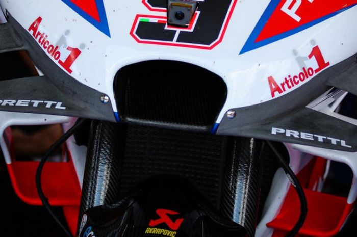 Fairing Ducati baru yang dipasang pada motor Desmosedici GP19 milik Danilo Petrucci (Pramac Racing).