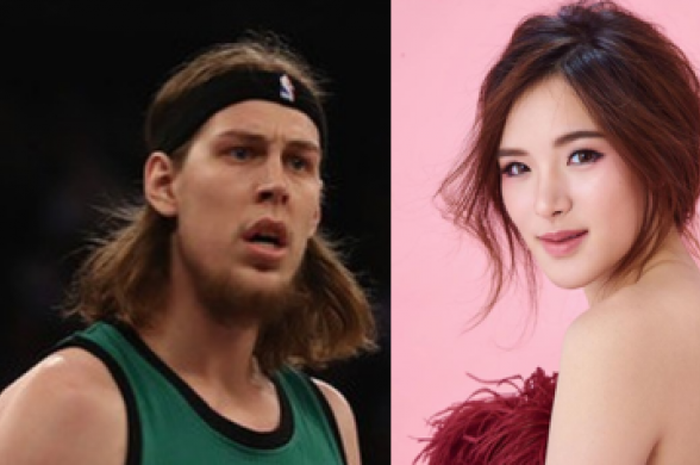 Bintang NBA, Kelly Olynyk  (kiri) dan Suttata Udompsilp (kanan)