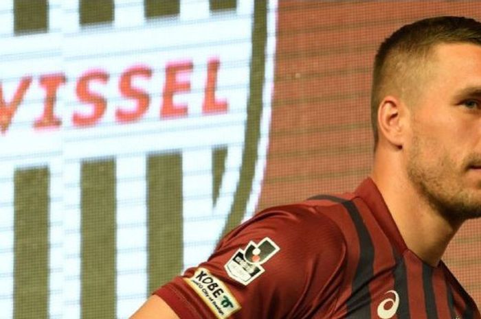 Lukas Podolski yang kini membela klub Jepang, Vissel Kobe