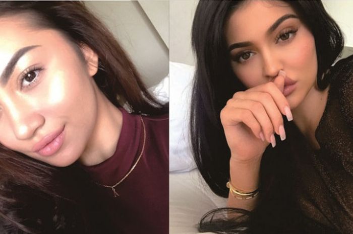 Ariel Tatum (kiri) dan Kylie Jenner (kanan)