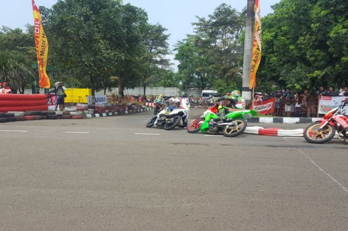 Honda Dream Cup 2018 putaran pertama di Sirkuit Brigif, Cimahi, Jawa Barat, pada Minggu, (22/4/2018).