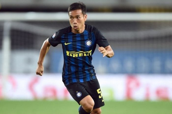 Yuto Nagatomo saat beraksi bersama Inter Milan. 