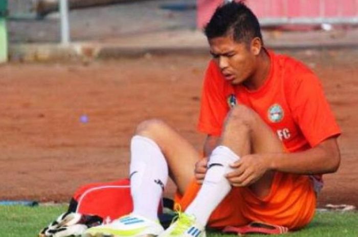 Ali Budi Raharjo sebelum melakukan sesi latihan.