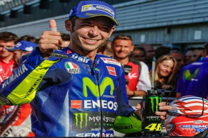 Valentino Rossi finish di posisi ke-3 pada MotoGP yang digelar di Inggris pada Minggu (27/8/2017).